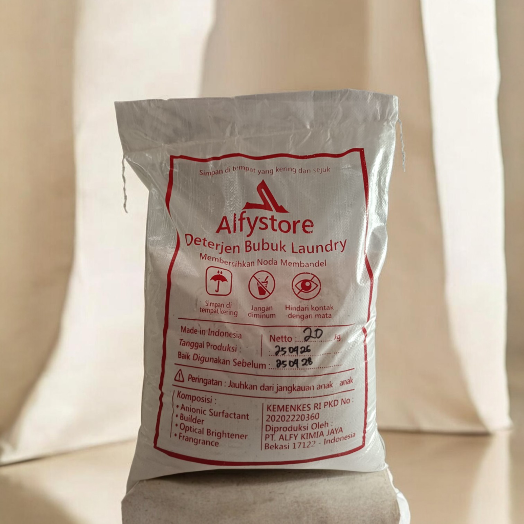 Deterjen bubuk Alfystore kemasan 20kg